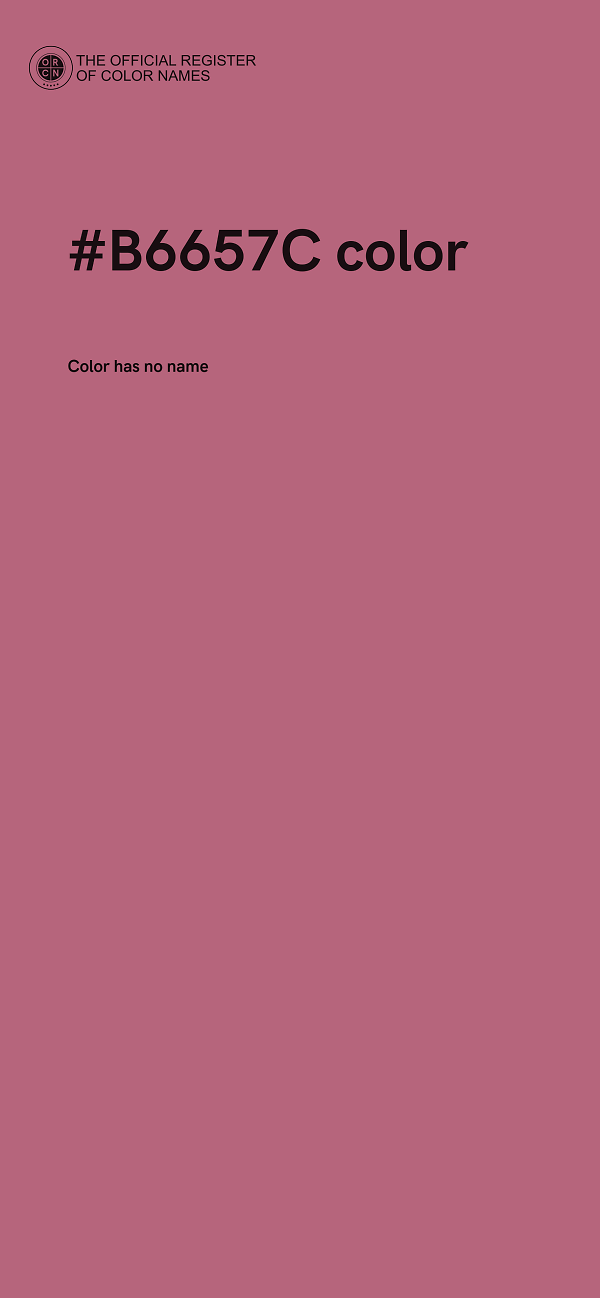 #B6657C color image