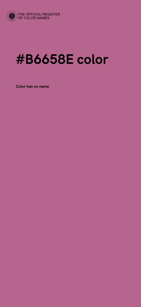 #B6658E color image