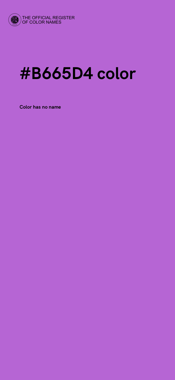 #B665D4 color image