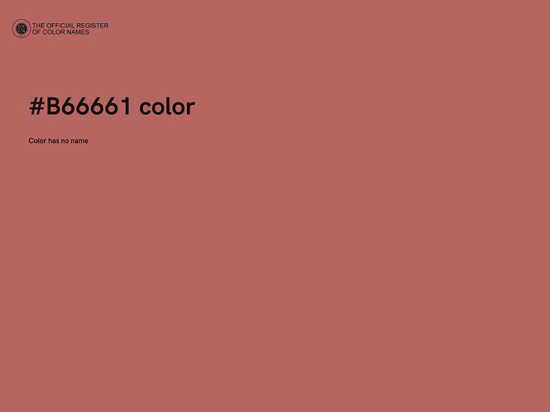 #B66661 color image