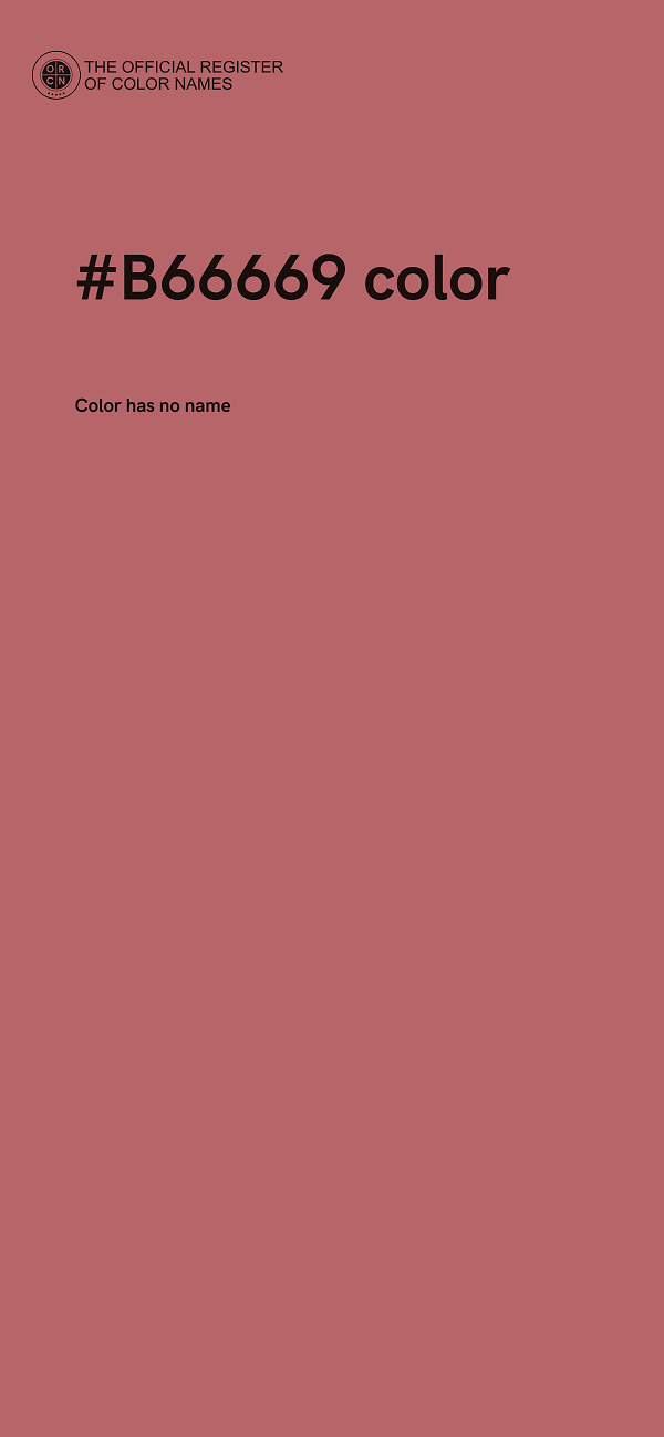 #B66669 color image