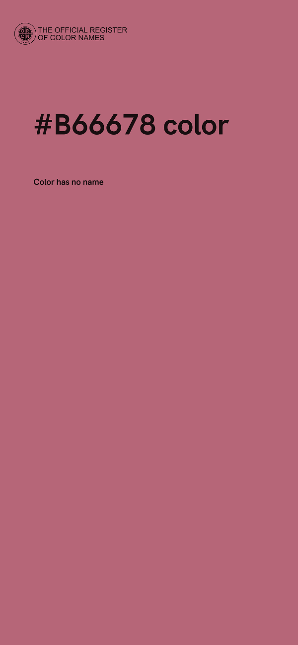 #B66678 color image