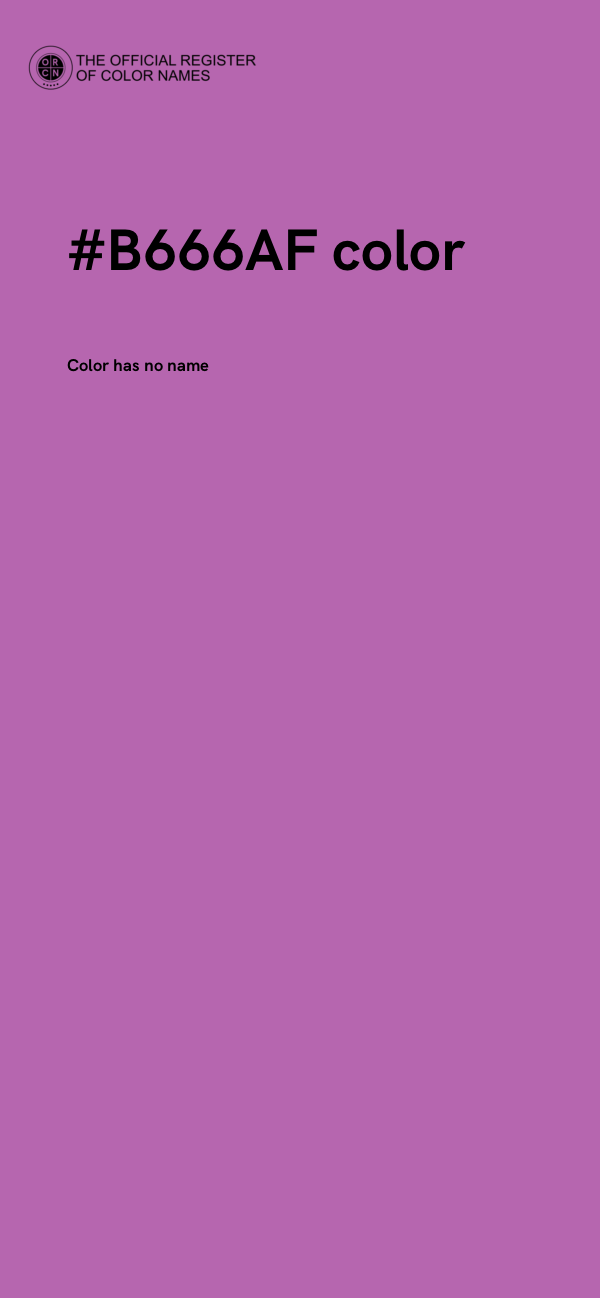 #B666AF color image