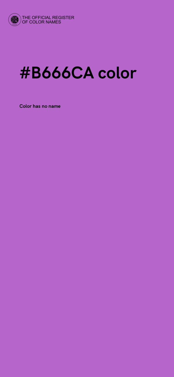 #B666CA color image