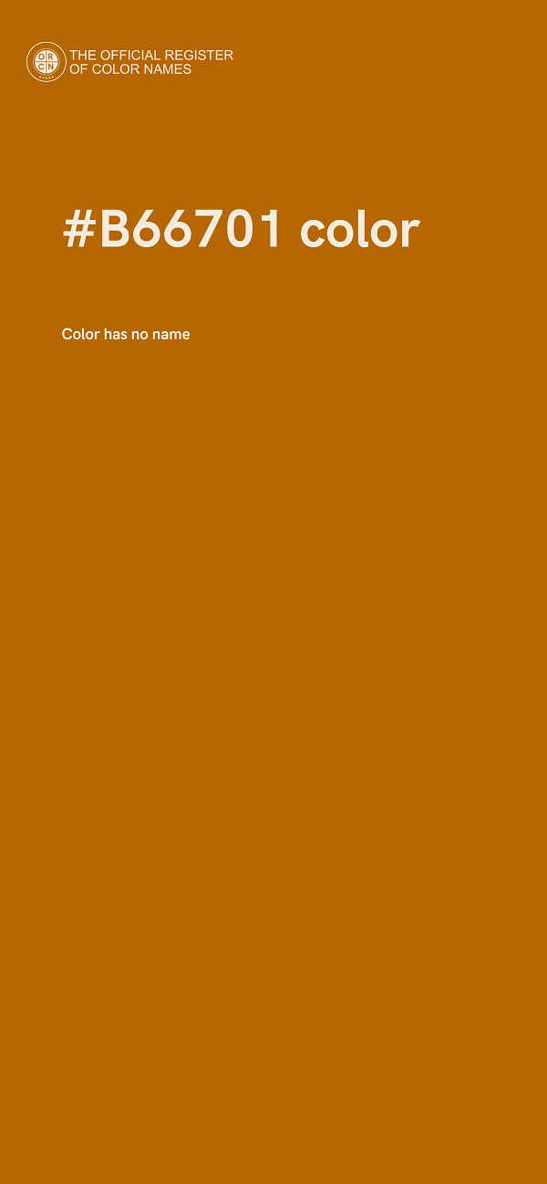 #B66701 color image