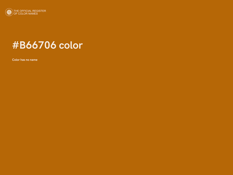 #B66706 color image