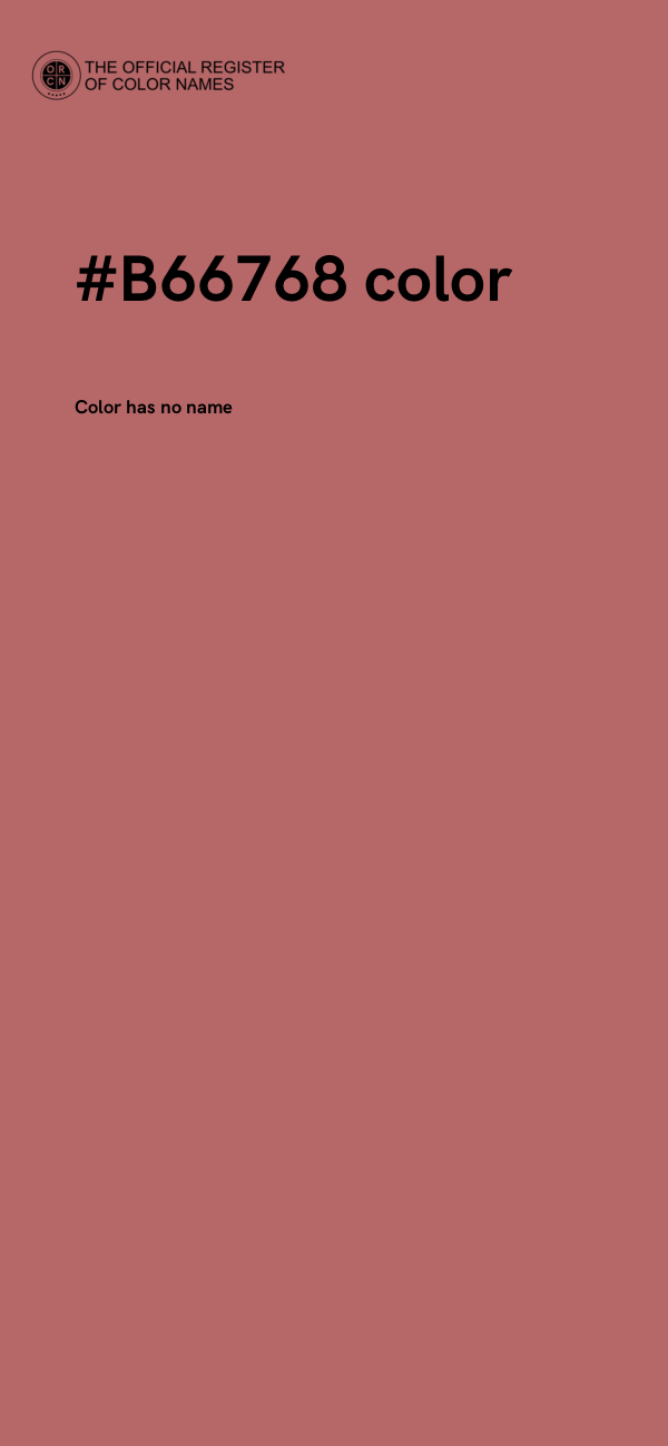 #B66768 color image