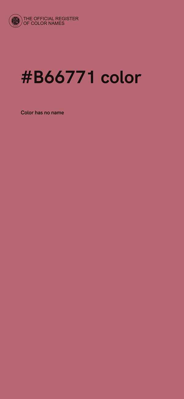 #B66771 color image