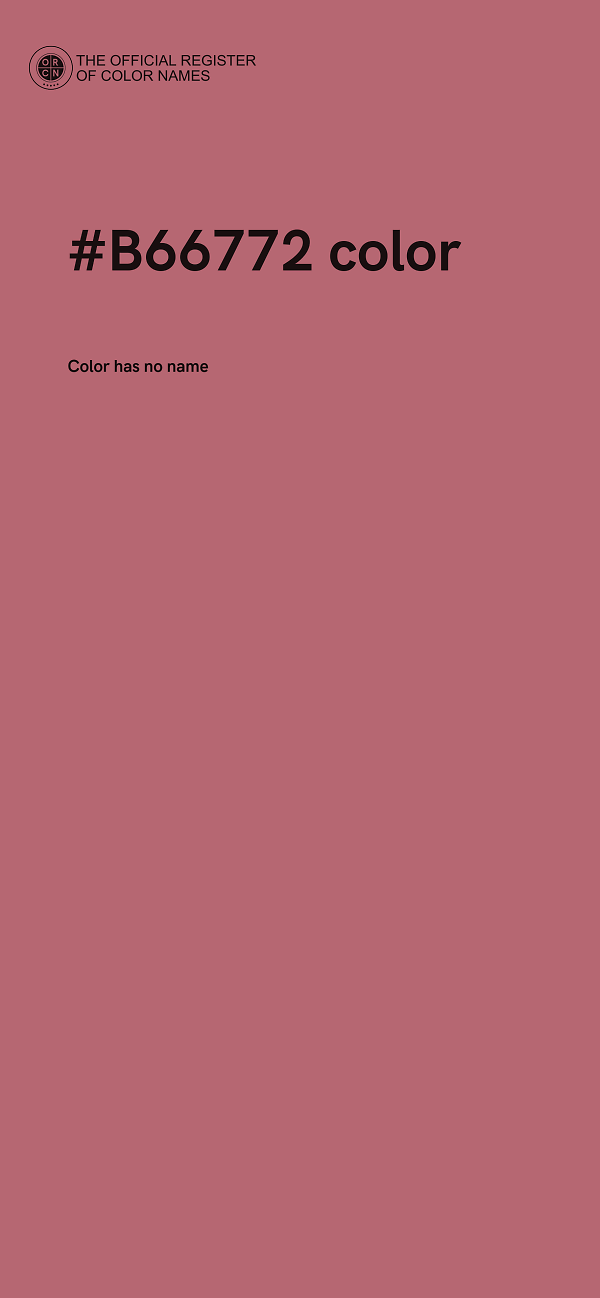#B66772 color image