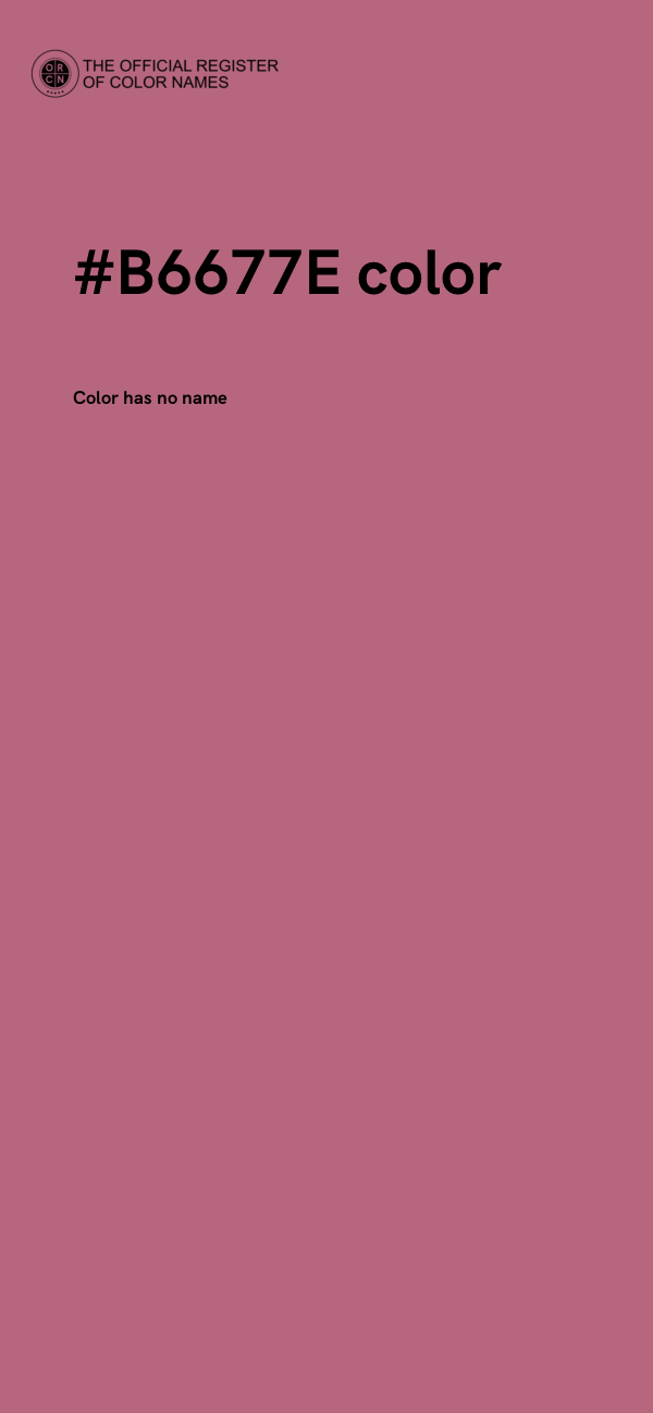 #B6677E color image