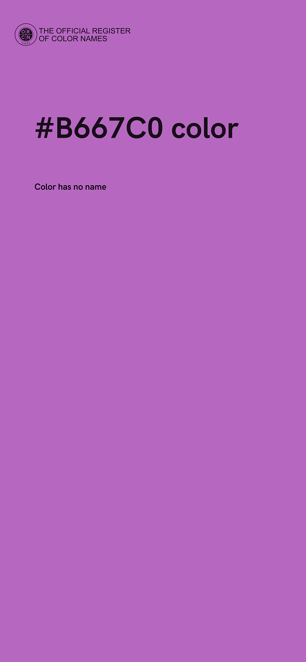 #B667C0 color image
