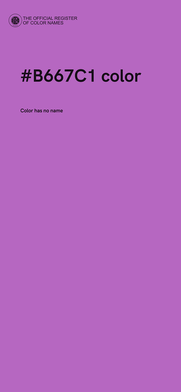#B667C1 color image