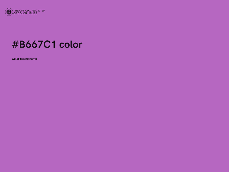 #B667C1 color image