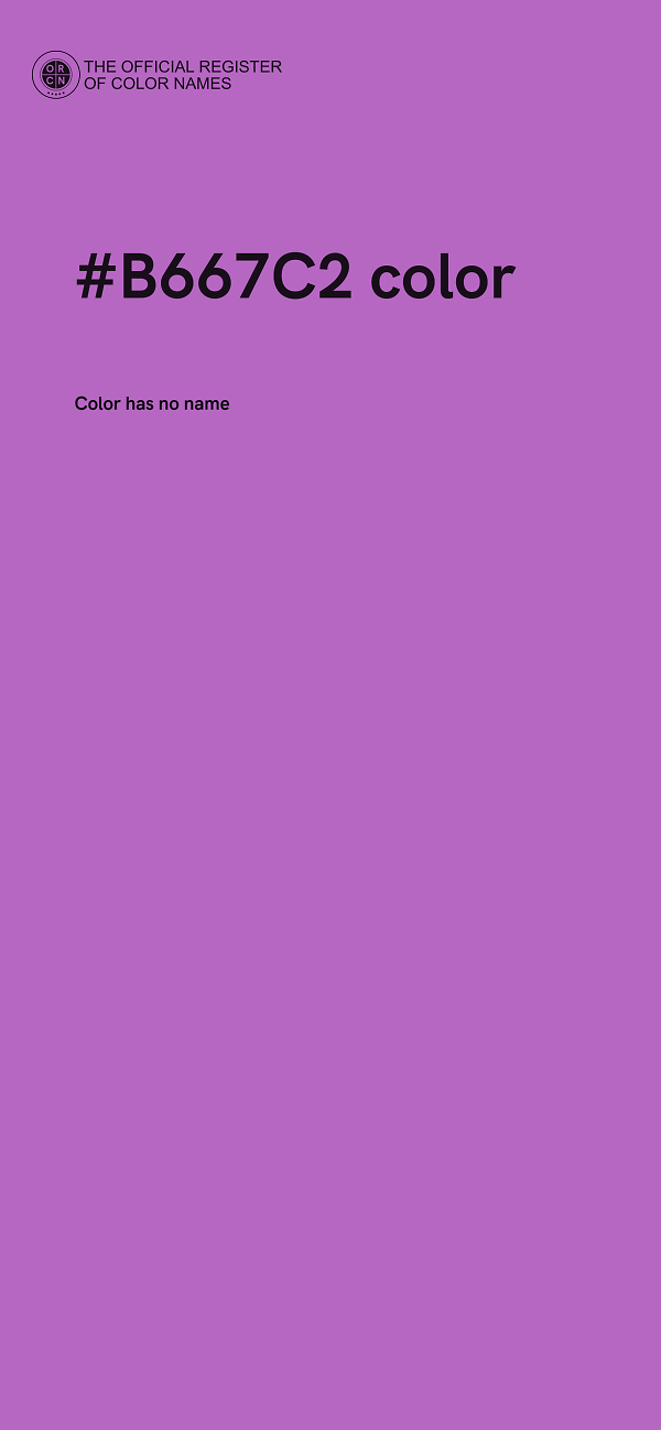 #B667C2 color image