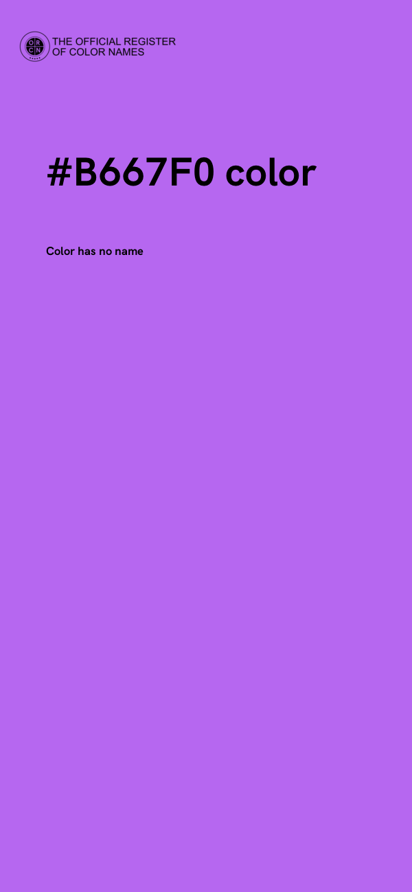 #B667F0 color image