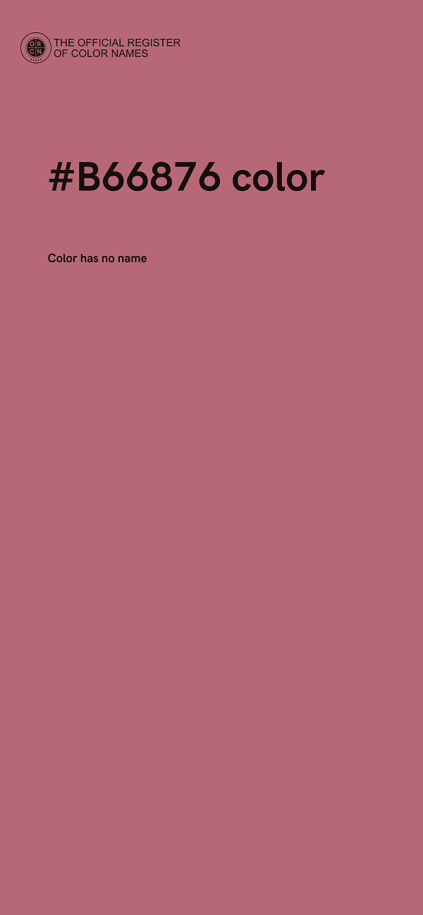 #B66876 color image