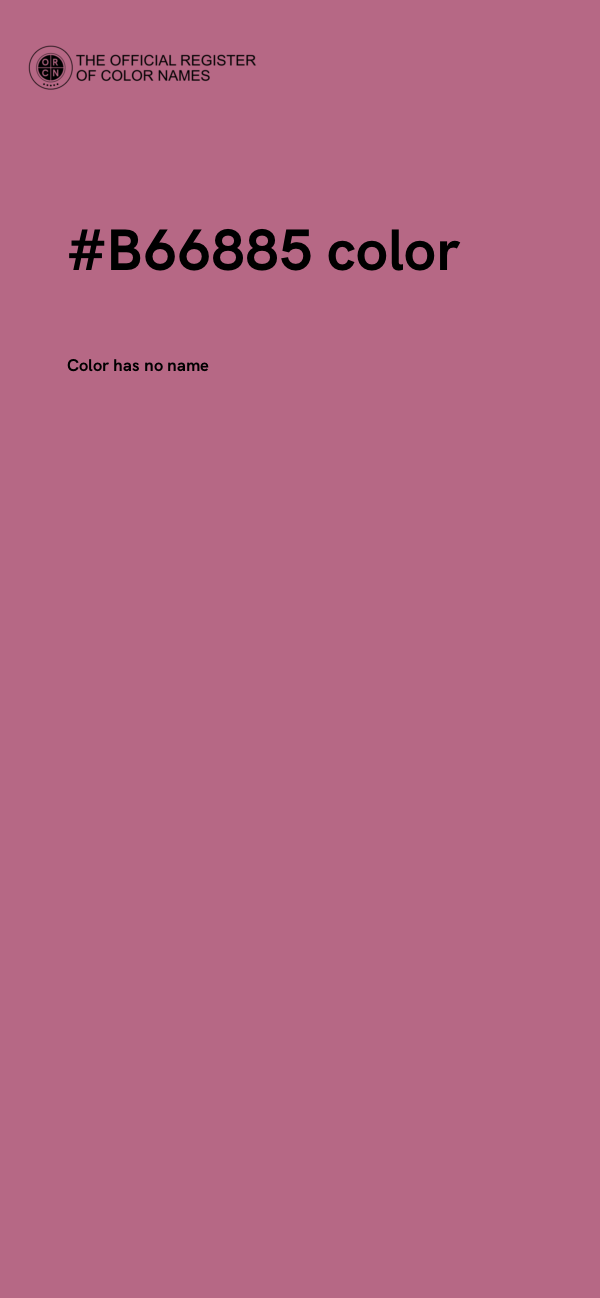 #B66885 color image