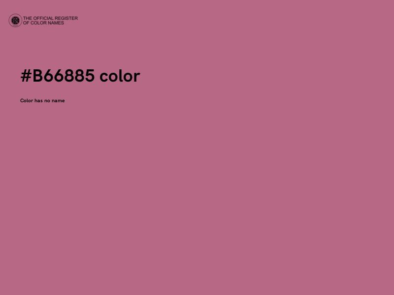 #B66885 color image