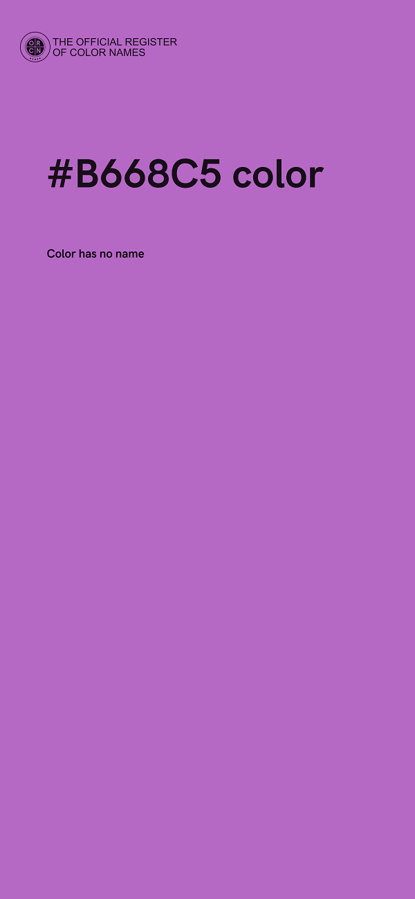 #B668C5 color image