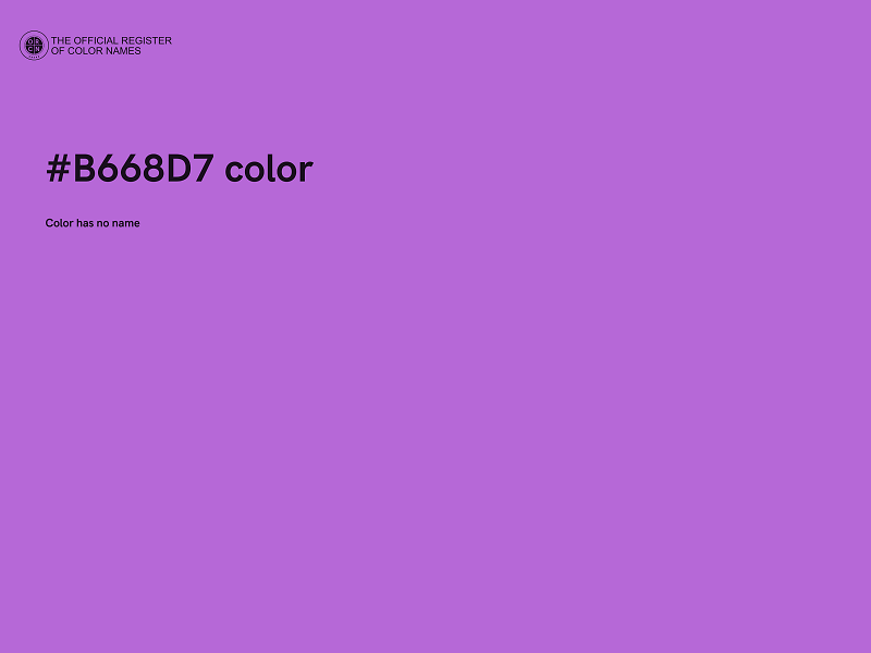 #B668D7 color image