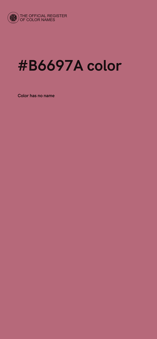 #B6697A color image