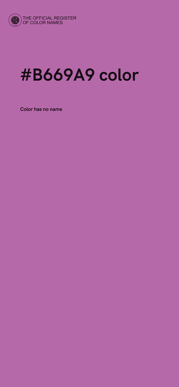 #B669A9 color image