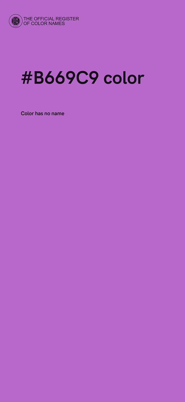 #B669C9 color image