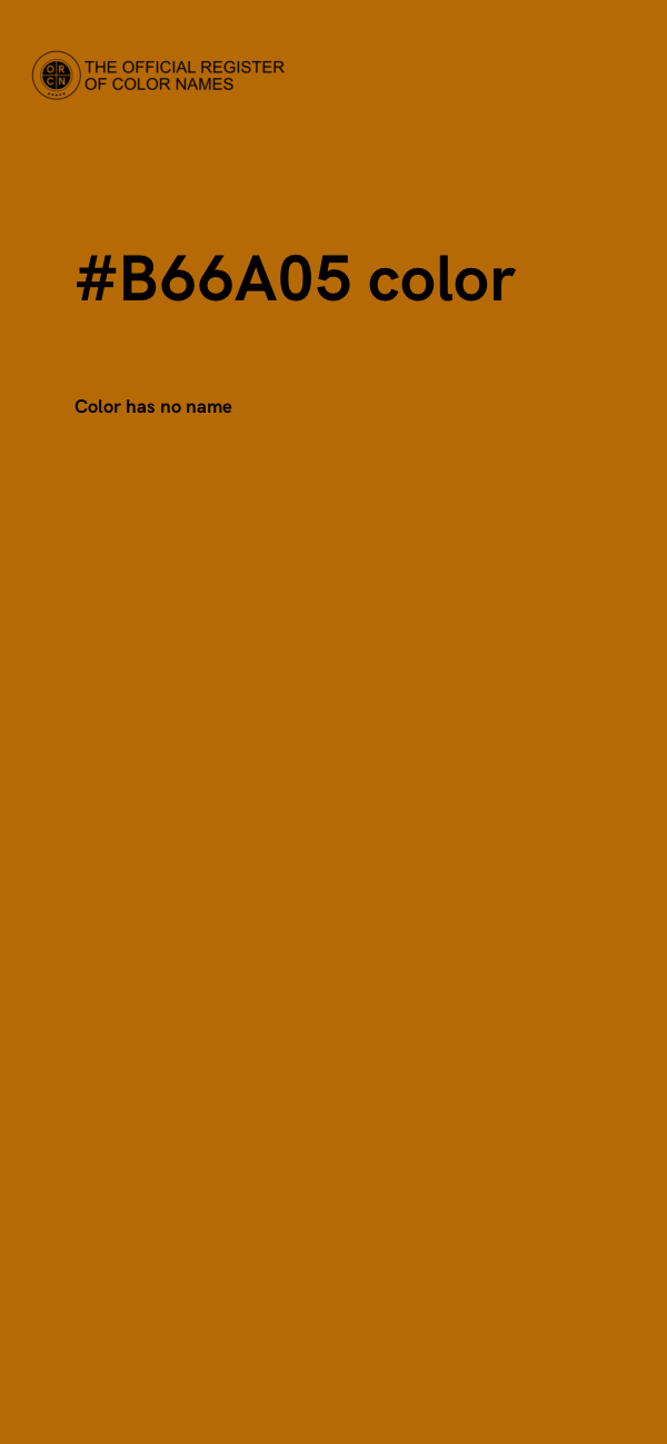 #B66A05 color image