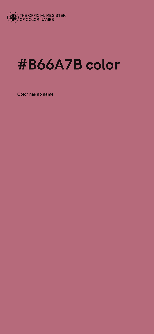 #B66A7B color image
