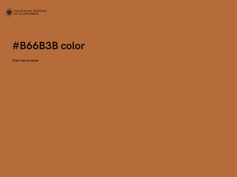 #B66B3B color image