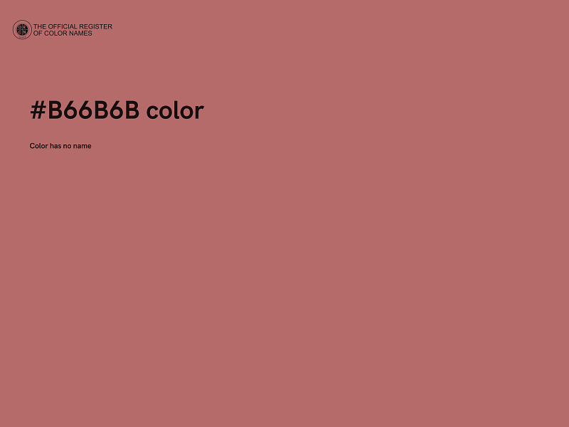 #B66B6B color image