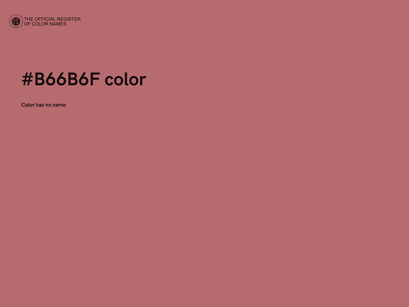 #B66B6F color image