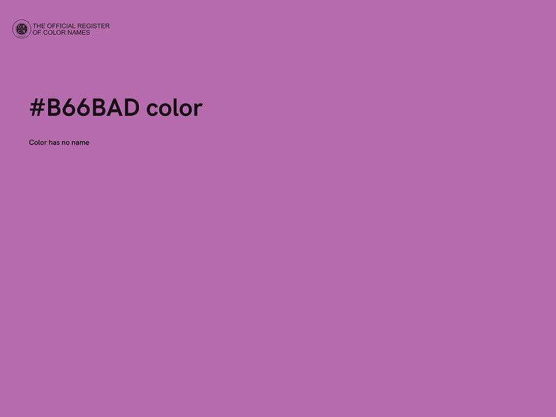 #B66BAD color image