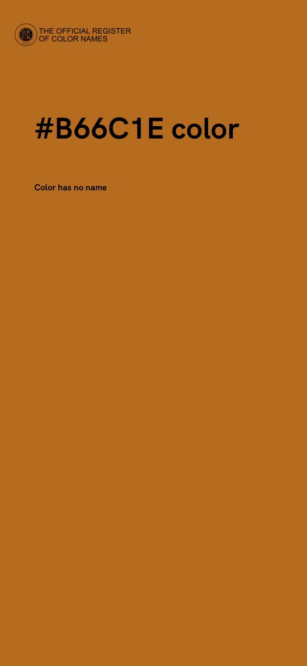 #B66C1E color image