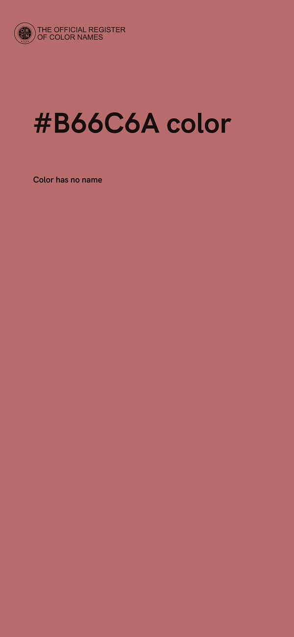 #B66C6A color image