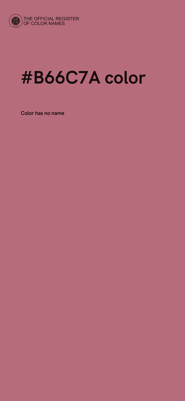 #B66C7A color image
