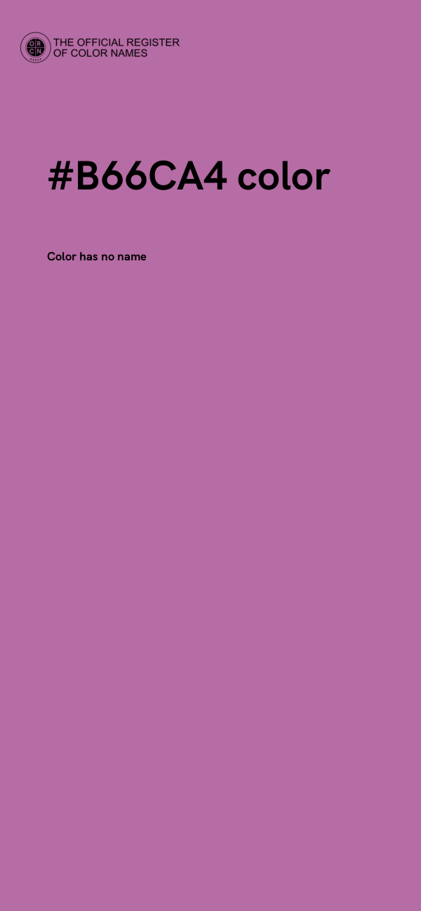 #B66CA4 color image
