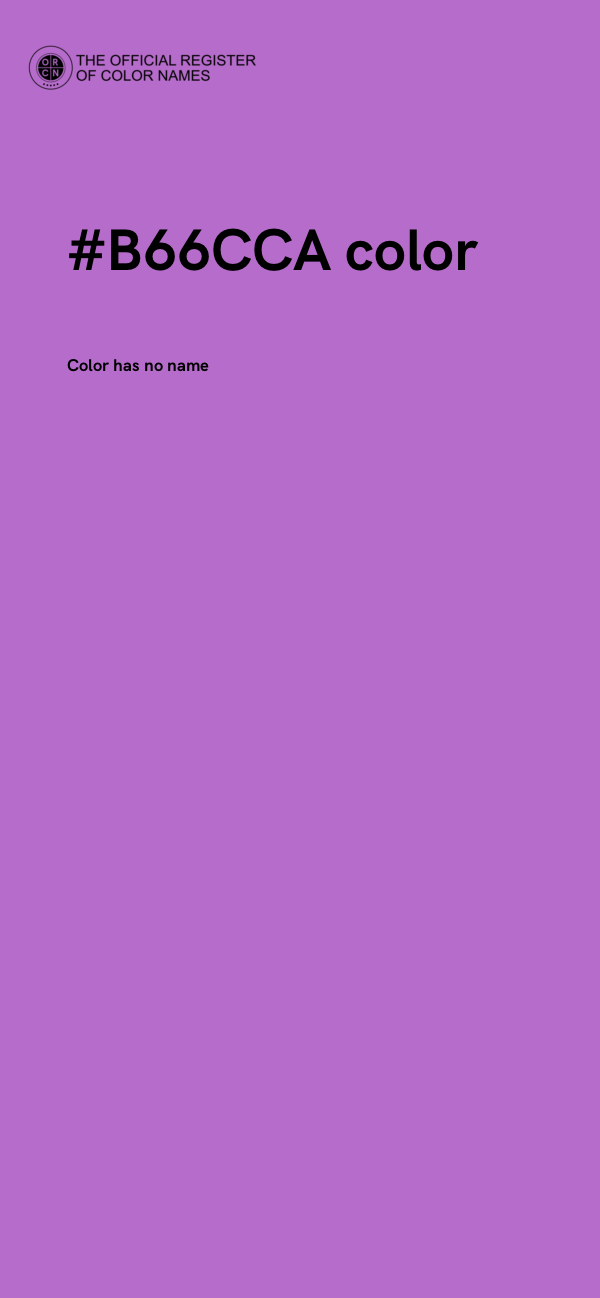 #B66CCA color image