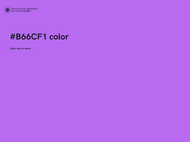 #B66CF1 color image