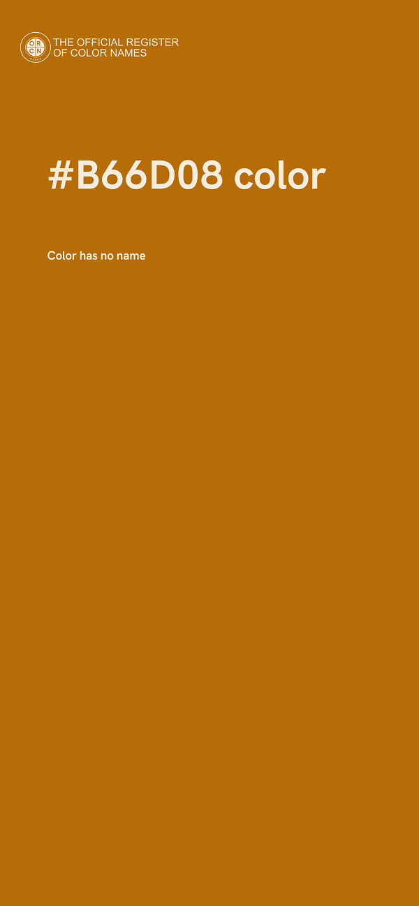 #B66D08 color image