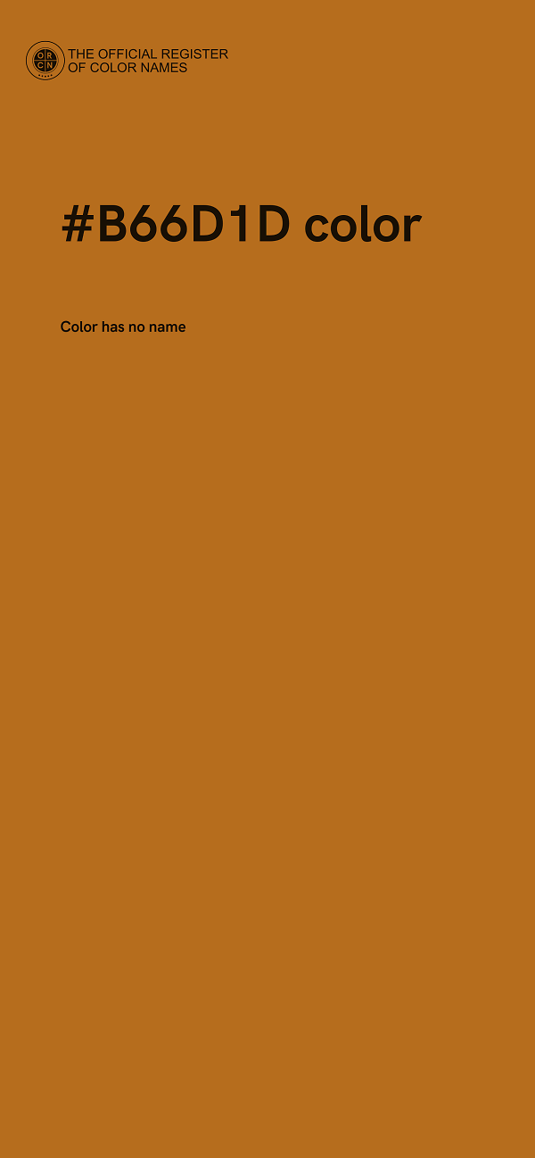 #B66D1D color image