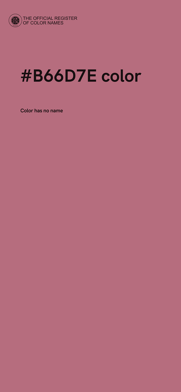 #B66D7E color image