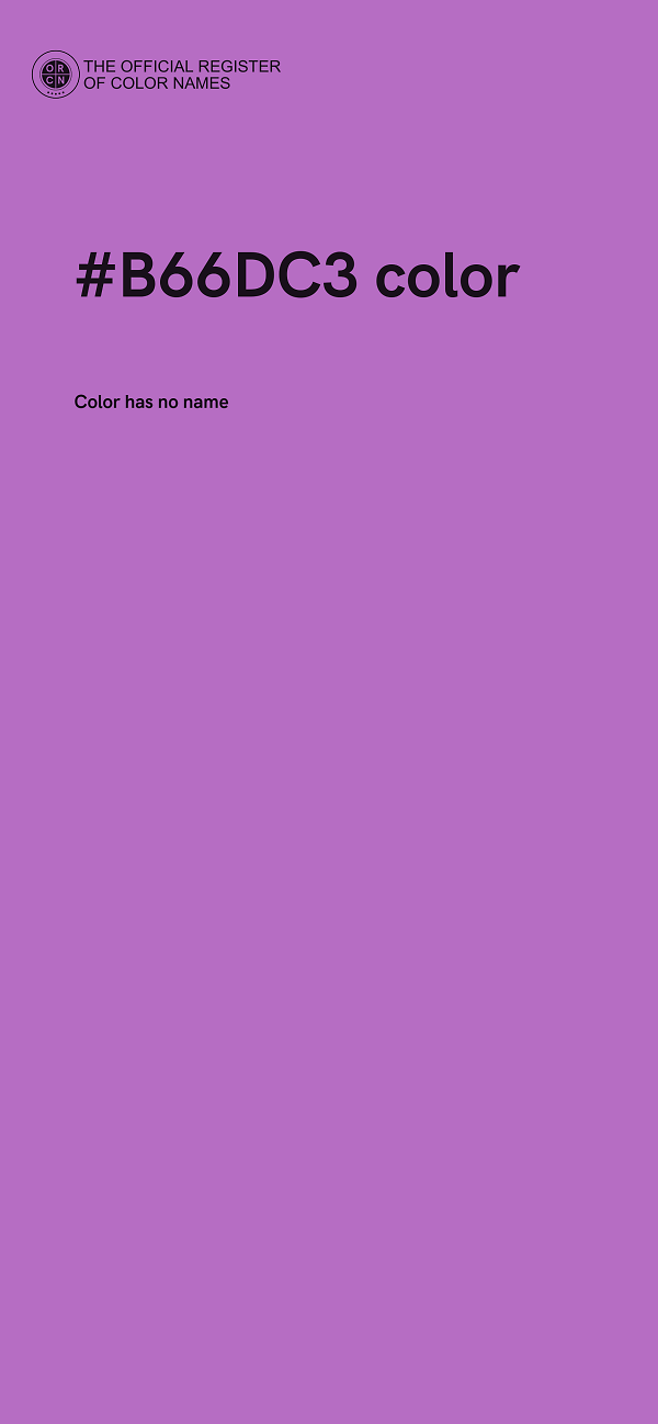 #B66DC3 color image