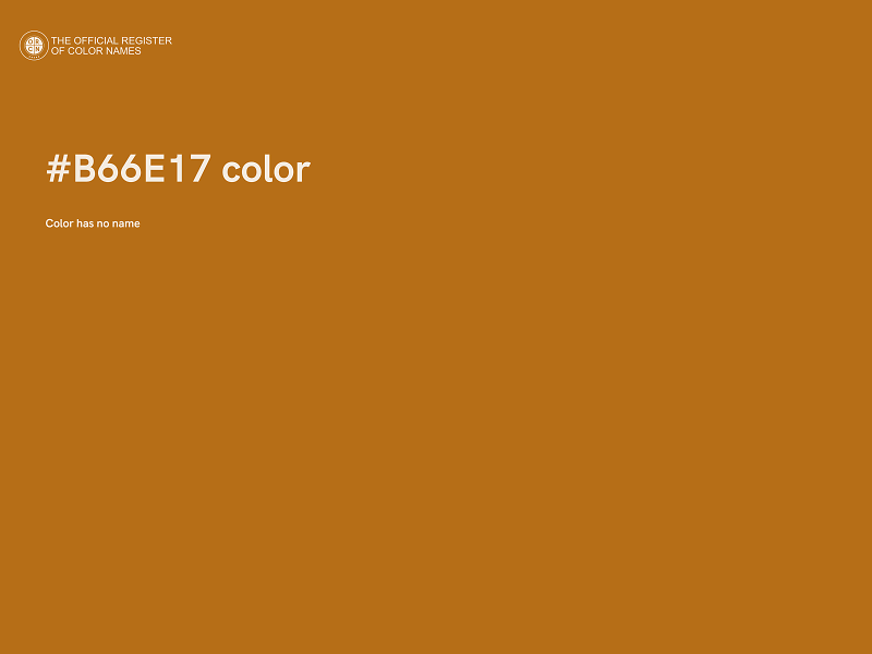 #B66E17 color image