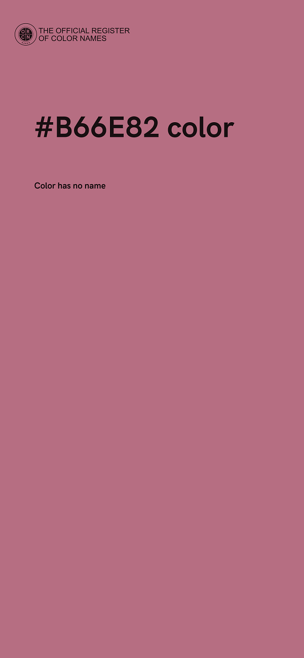 #B66E82 color image