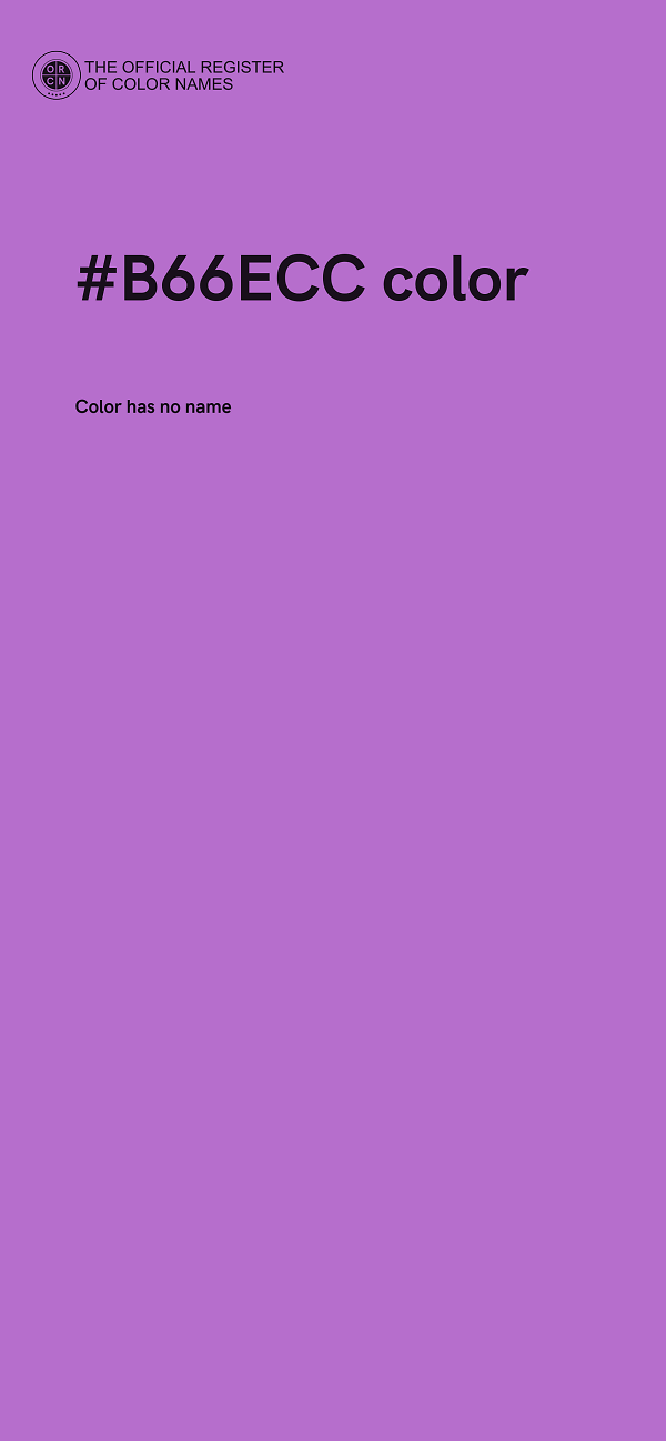 #B66ECC color image