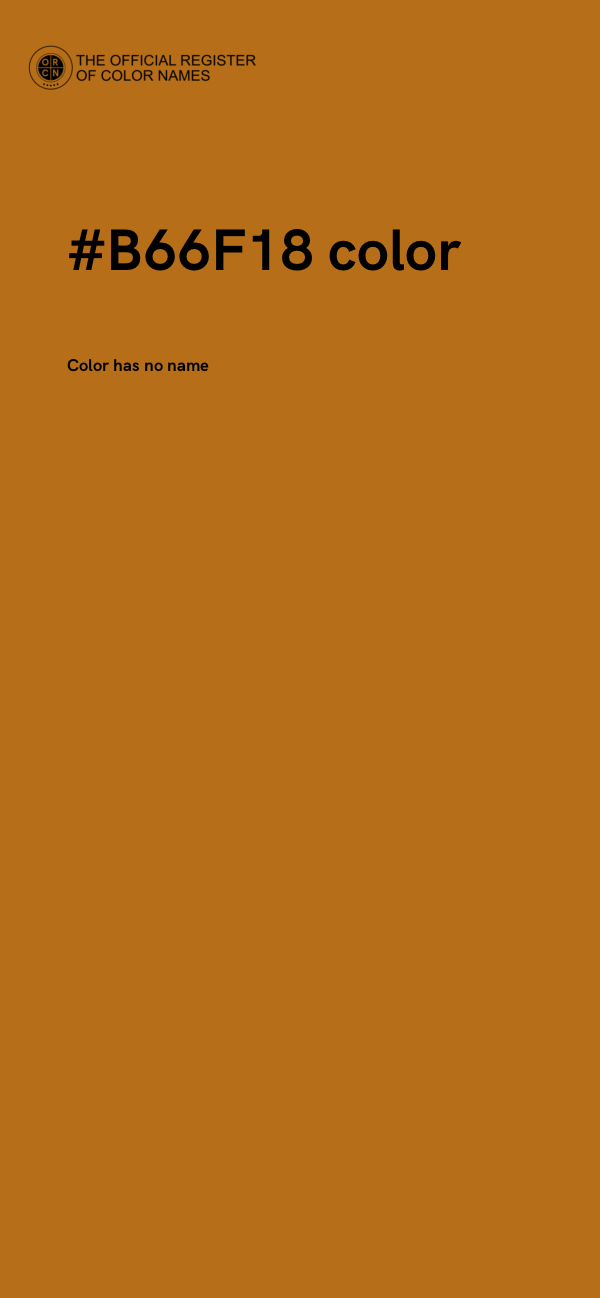 #B66F18 color image