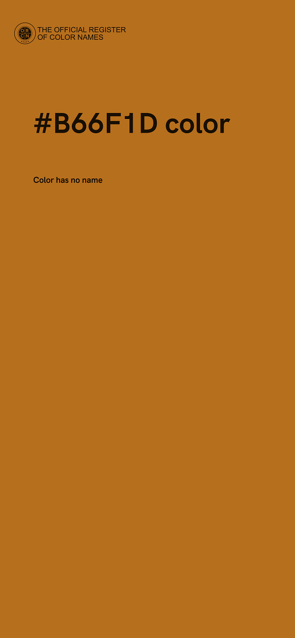 #B66F1D color image