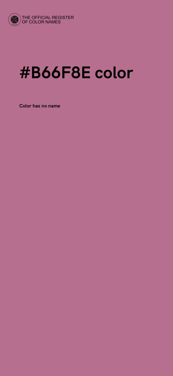 #B66F8E color image