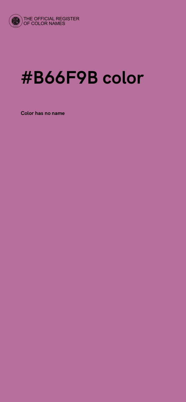 #B66F9B color image